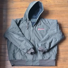 Dri Duck Cheyenne 5020 Men's Hooded Canvas Work Jacket Field Khaki GAF Logo 2XL