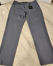 01. Algo Tech Commuter Performance Pant Men’s 33x32 Indigo Heather UPF40 Golf 