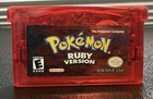 New ListingNintendo GBA Pokemon Ruby Gameboy Advance Authentic+Tested+Dry Battery
