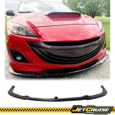 Fits 10-13 Mazda 3 Mazdaspeed Hatchback Sport Style Front Bumper Lip Splitter PU