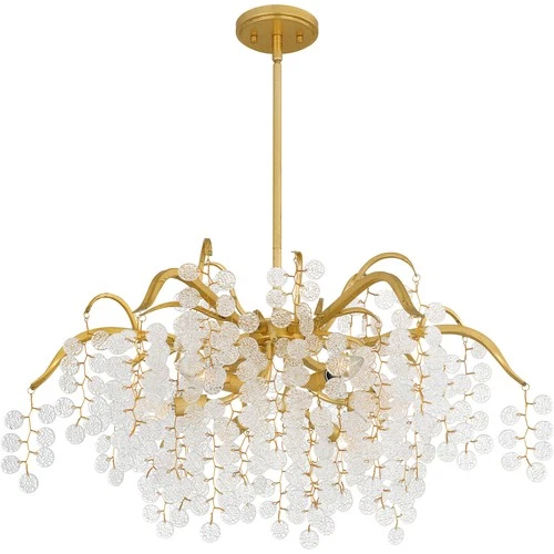 Quoizel MAP5028 Maple 6 Light 29"W Abstract Chandelier - Black - Picture 3 of 9