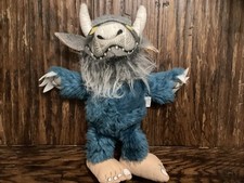 Vintage 1980 Where the Wild Things Are Plush Bernard 12 Blue Maurice Sendak 80s