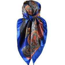 Hair Bandanas Scarf for Women Silk Satin Neck Head Scarves for Sleeping Handb...