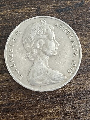 1975 Australia 20 Cents Copper-Nickel Platypus Q. Elizabeth II