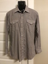 3 Brooks Dunn Panhandle Slim Western Button Shirt Size M 15.5 Pearl Snap