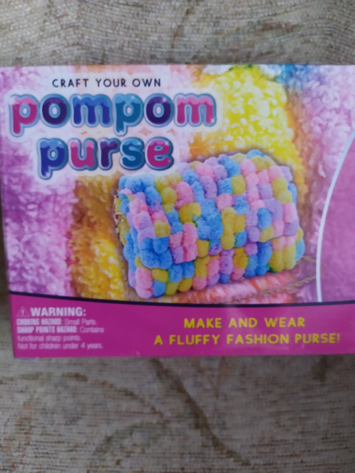 BNIB Purple Ladybug Girls Pom Pom Bag Craft Kit Age 6+ eBay