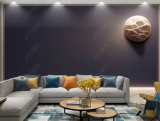 3D Moon Sandstone Painting Self-adhesive Removeable Wallpaper Wall Mural