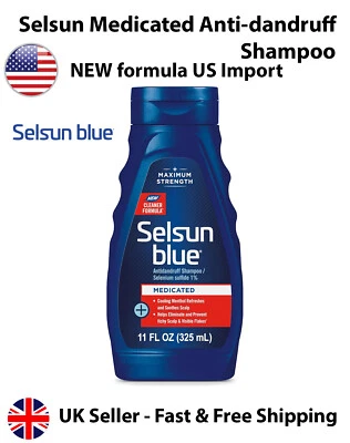 Selsun Blue Anti Dandruff Shampoo Medicated Max Strength Shampoo 325ml