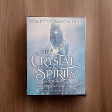 Crystal Spirit Oracle Deck by Colette Baron-Reid 58 Cards&Guidebook-Open Box