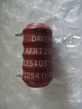 1 x NOS 1250 Ohms Daven 1 Watt Non Inductive Wirewound Resistor! 1950s!