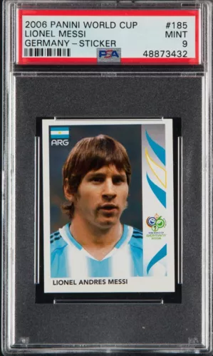 2006 Panini World Cup Germany-Sticker #185 Lionel Messi PSA 9