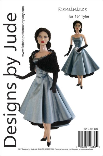 Reminisce Doll Clothes Sewing Pattern for 16" Tyler Dolls Tonner - Picture 1 of 1