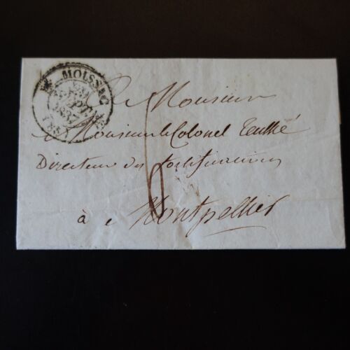 1837 - Moissac - Lac Carta Cover Marca Postal Tasa 6 - > Montpellier - Imagen 1 de 5