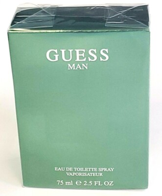 GUESS MAN Eau de Toilette Spray for Men Brand New Sealed in Box 75mL | 2.5 FL OZ