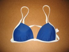 NWT Aerie triangle bikini top blue Size Large