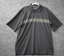 Pebble Beach Mens Golf Polo Shirt XL Black Collared Short Sleeve Performance