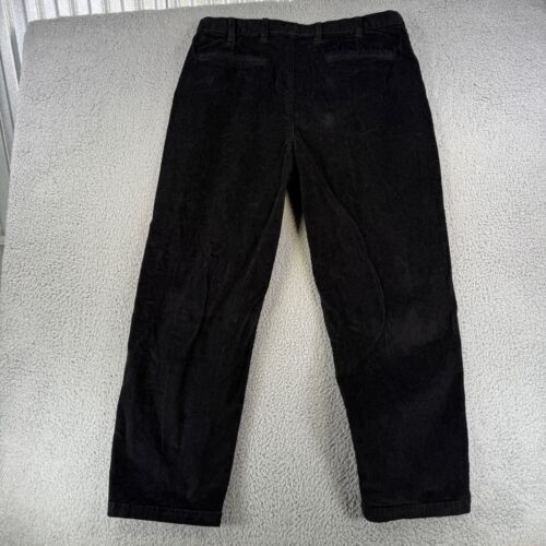 Gap Pants Mens 36x32 (37x29) Black Corduroy Roomy Relaxed Chino 90s Preppy - Picture 3 of 12
