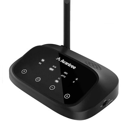 Avantree Oasis Plus Bluetooth Transmitter Receiver BTTC-500P-GRY, 2 Airpod Adapt