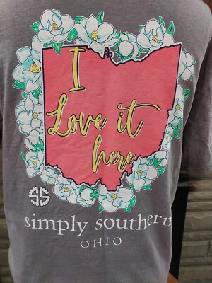 Simply Southern ''I Love It Here'' Ohio Shirt