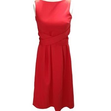 Womens Round neck Sleeveless Skater Midi True Violet Ladies Dress Size 6 10 12