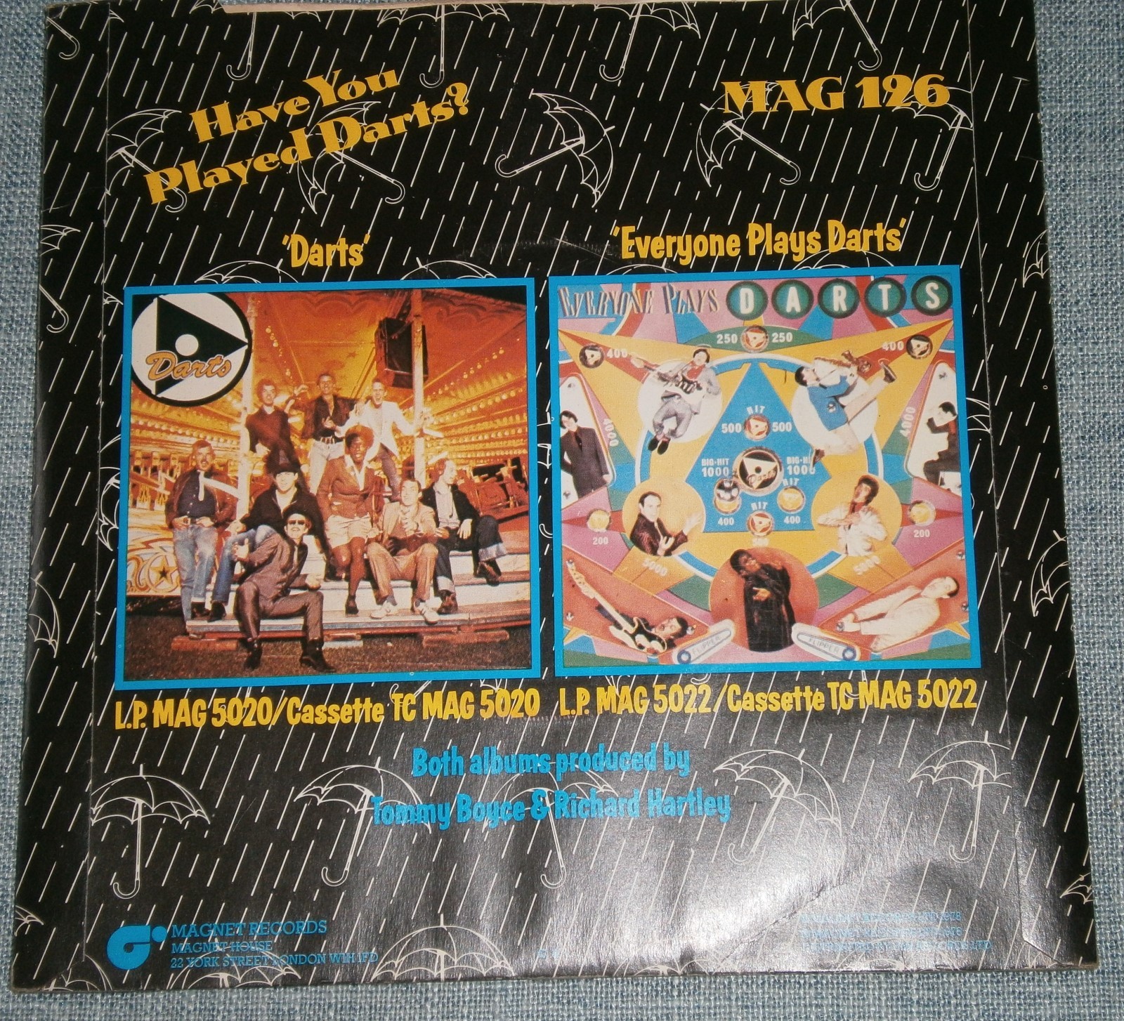 DARTS ITS RAINING / MESSING SHOE BLUES 1978 MAG 126 RECORDS