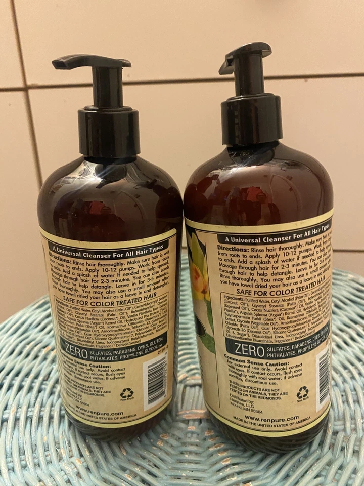 2 Renpure Solutions Vanilla Mint Cleansing Conditioner Hair16oz Discont HTF RARE - Image 3 of 4