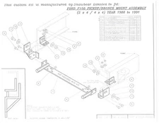 SNOWBEAR K2 DK2 Snow Plow Mount Kit Ford F150 80-91 Bronco 80-91 397-032 61503