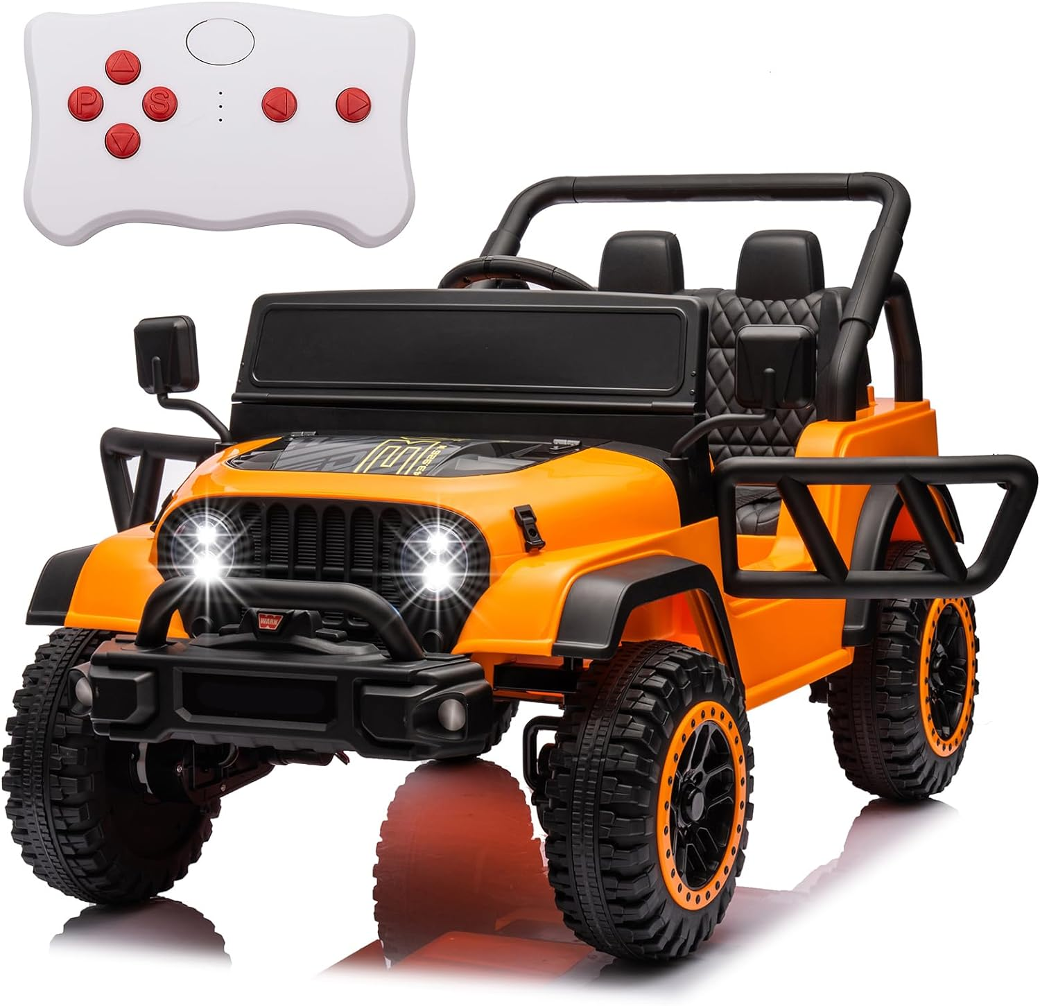 24V 1-Seater Kids Ride on Truck, Battery Powered 4WD Car with Remote Control, Ri