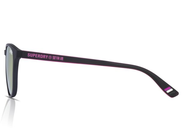 Superdry Women's Sunglasses Summer6 104 Black/Pink/Pink Mirror Summer 6 PB9991