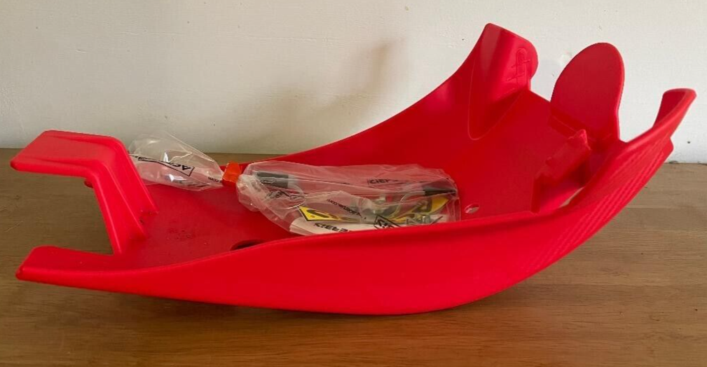 HONDA CRF 250 RX  2019-2021  ACERBIS MX SKID GLIDE BASH PLATE SUMP GUARD RED