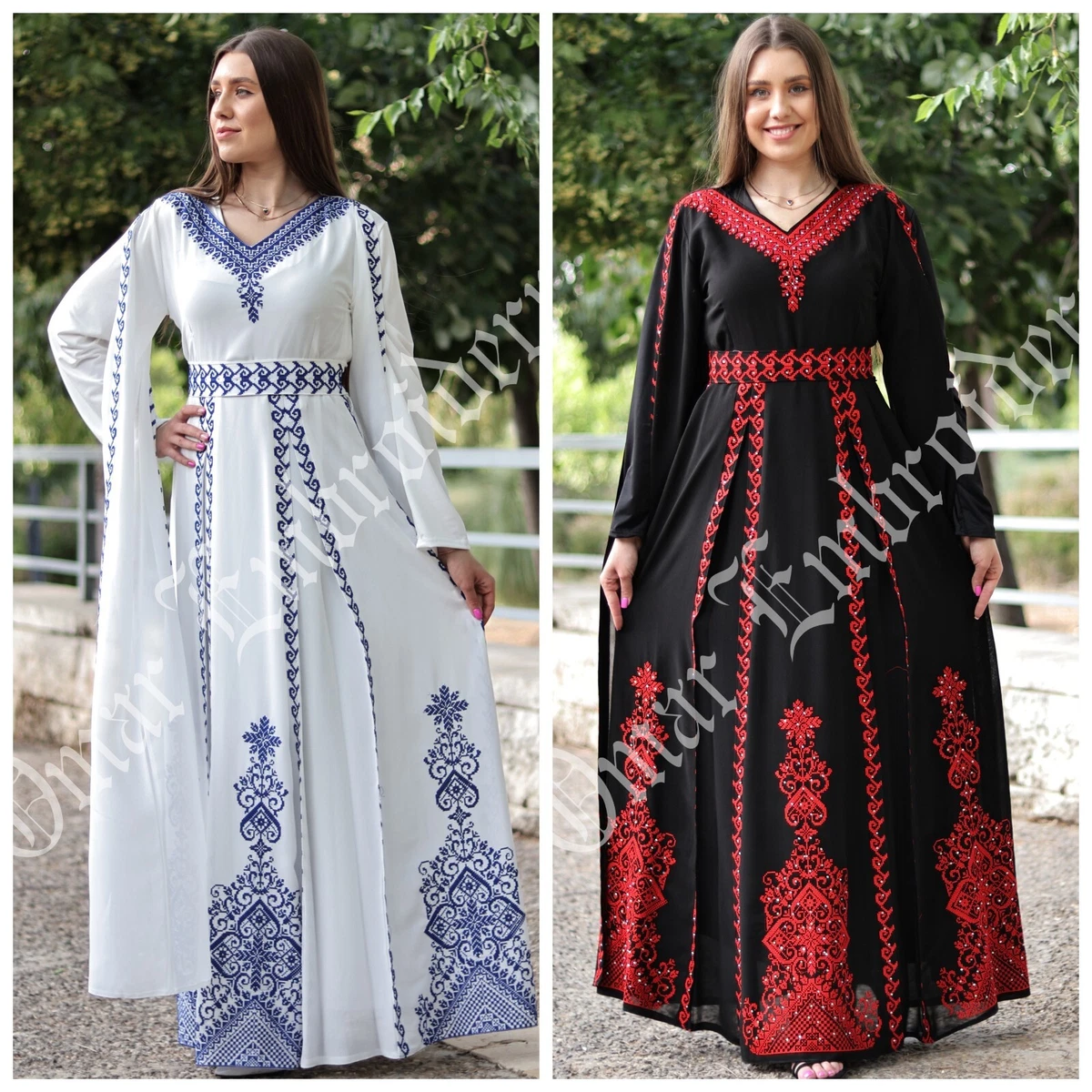 Embroidered 2025 abaya dress