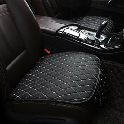 #ad 1x Car Seat Cover Front Cushion Black PUWhite Line Universal Car Accessories $21.54