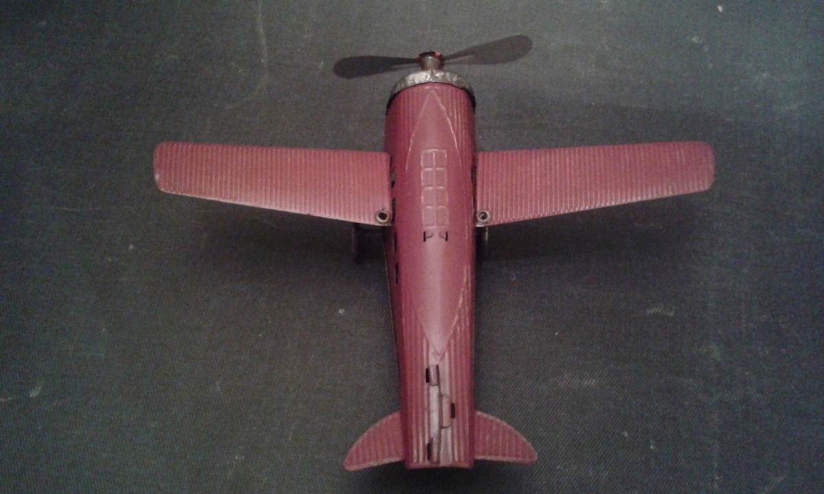 AVION VINTAGE JOUET EN TOLE DIRIGEABLE / Zeppelin I-929 par PH Paya Hermano