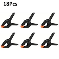 18Pcs 3-Inch Heavy Duty Spring Clamps Plastic Clips for Background, Muslin