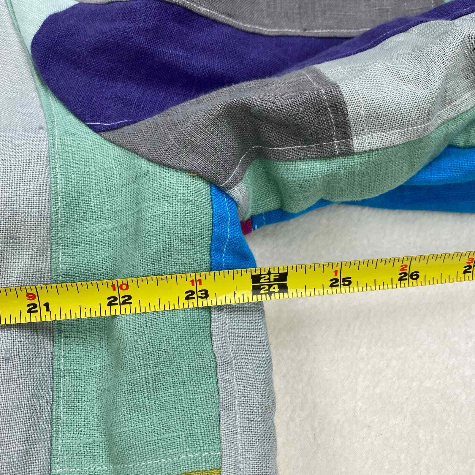 Handmade Quilted Patchwork Jacket Size Large Mult… - image 4