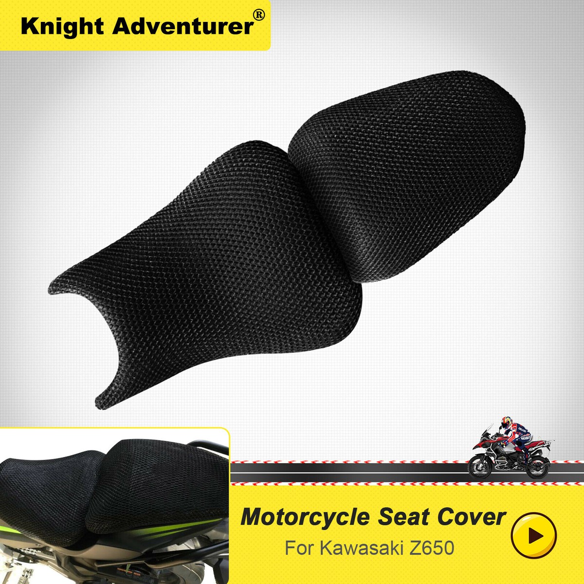 クッション Motorcycle Anti-Slip Mesh Fabric Breathable Seat Cover Cushion For