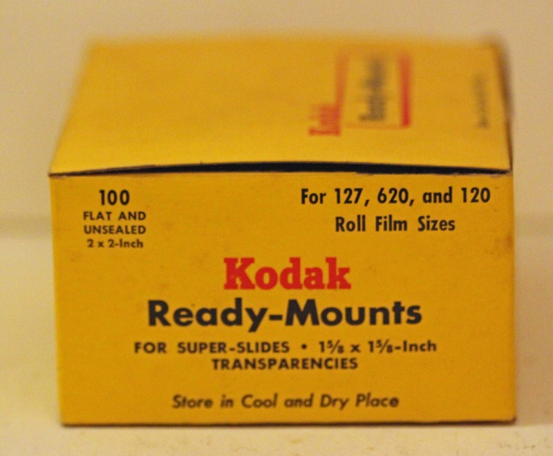Kodak Ready-Mounts for 127, 620 and 120 Roll Film Sizes.