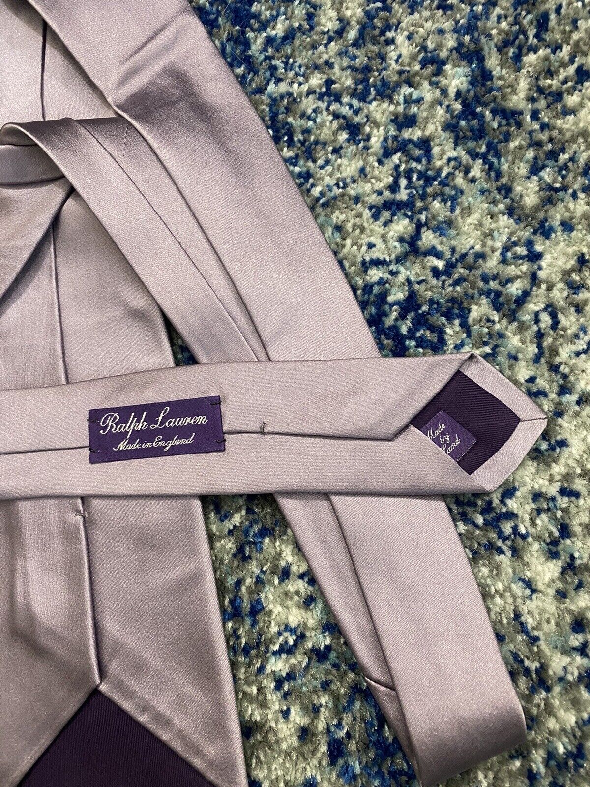 Ralph Lauren Purple Label Solid Light Purple Sati… - image 4