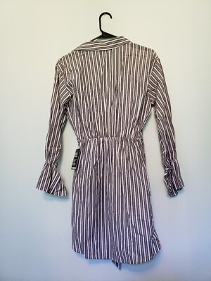 express grey dress Express Grey Ruffle Long Sleeve Tunic Sweatshirt Dress Small