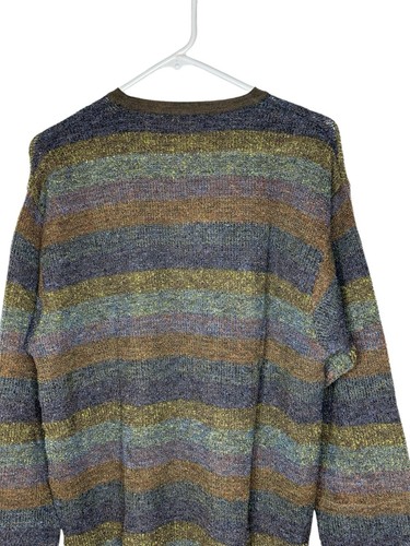 NWT Tricots St Raphael Mens Wool Sweater Medium Grandpa Textured Multicolor - Picture 7 of 9
