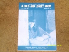 ALEXYS sheet music A Cold And Lonely Room 1966 7 pages VG shape 