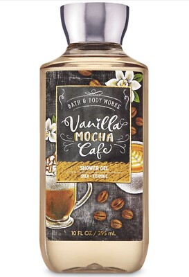 Bath & Body Works VANILLA MOCHA CAFE Shower Gel Wash 10 oz Full Size