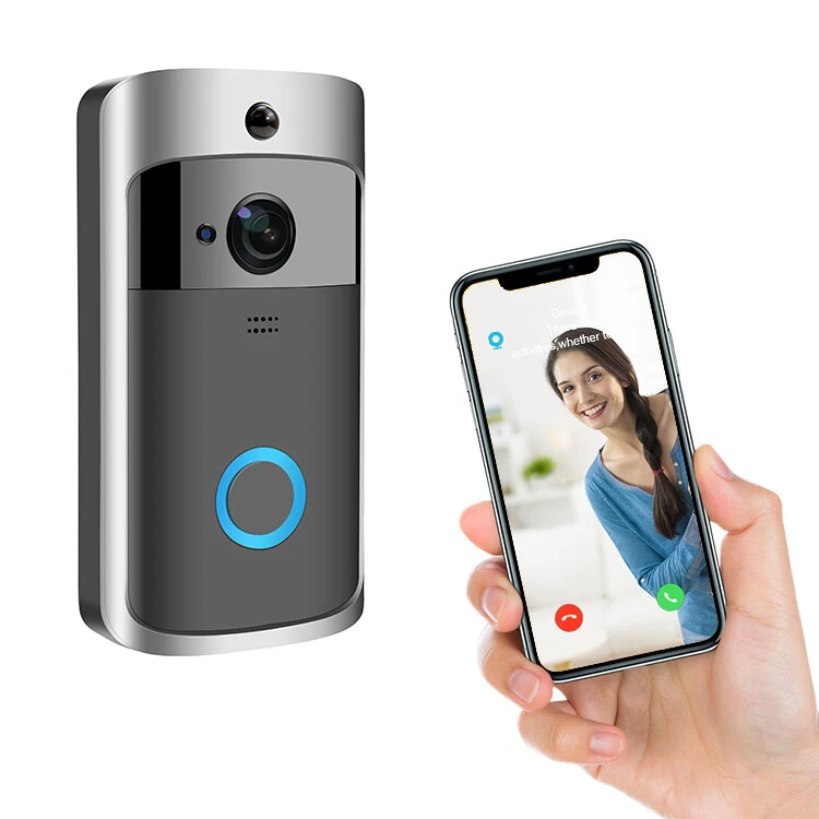 Cámara Video Timbre, Wi-Fi con Detección de Movimiento PIR Inteligente, Gran Angular 720HD Foto 2 de 4