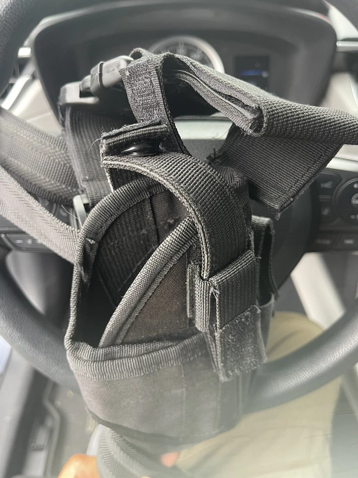 Funda universal - negra, funda universal para pistola, funda para pistola, pierna caída universal Foto 4 de 4