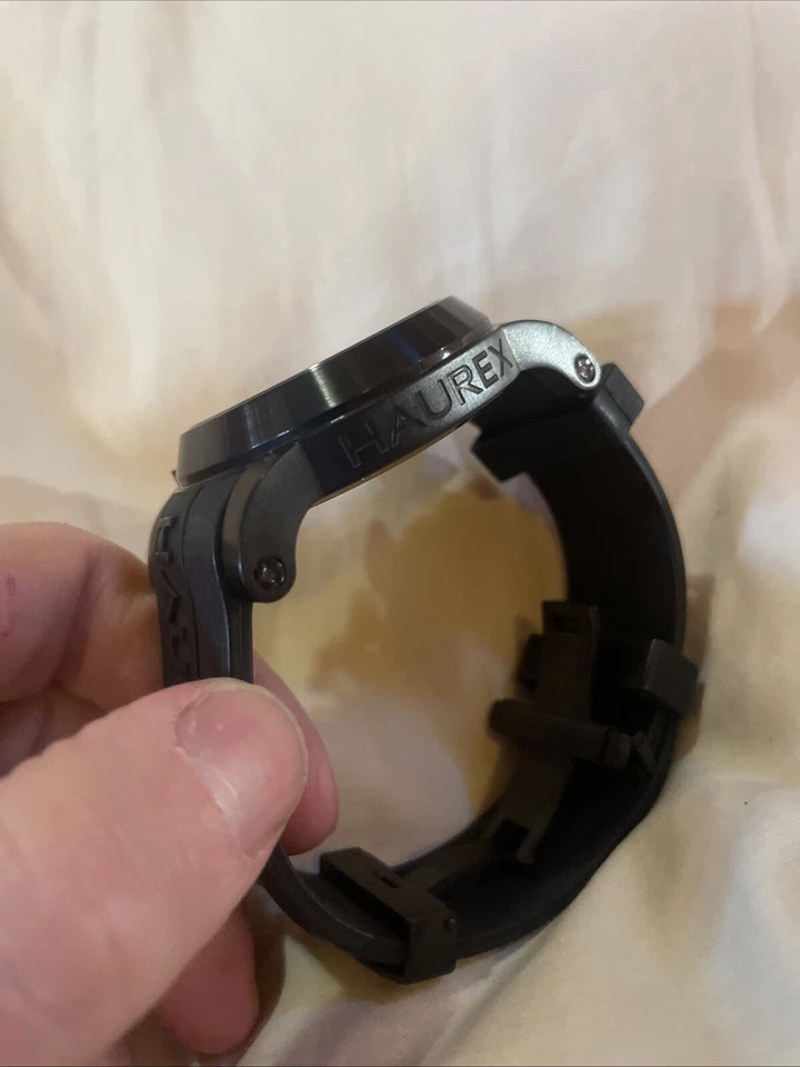 Haurex San Marco Watch Italy Black Casual $1595 Retail Very Rare 1J311UGG - Image 3 of 4