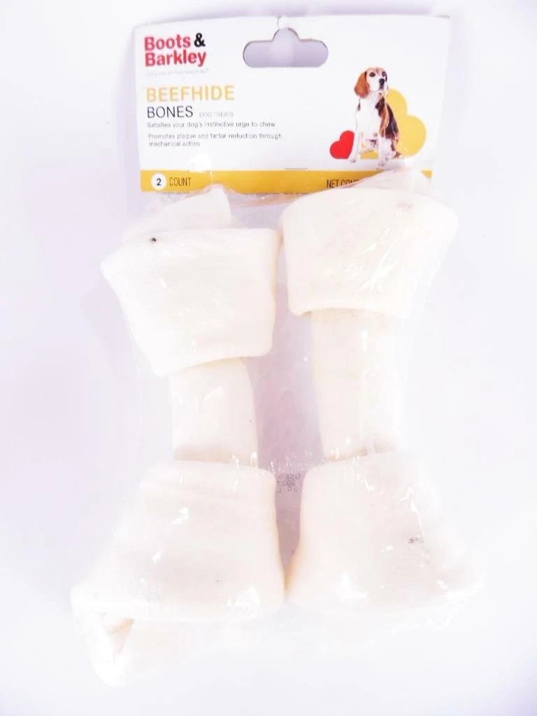 Boots Barkley 7 Natural American Beefhide Bones Chew Treat