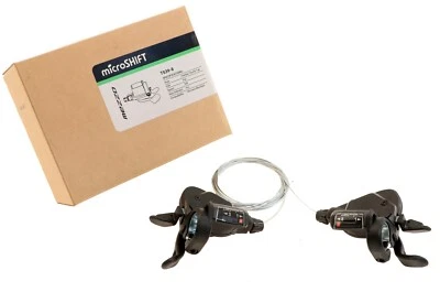 microSHIFT Mezzo Thumb-Tap Trigger Shifter Set 3x8s Triple Shimano 8s New In Box