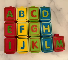 VTech Ultimate Activity Cube Replacement Letter Blocks Bold Colors You Pick 1