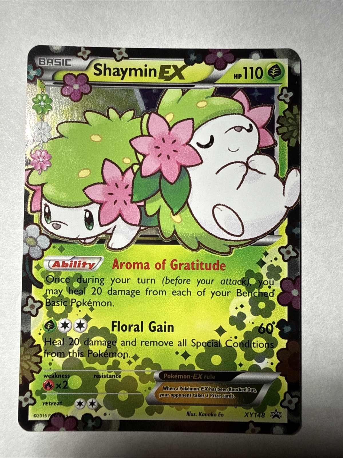 Shaymin EX XY148 XY Black Star Promo Holo Pokemon Card TCG