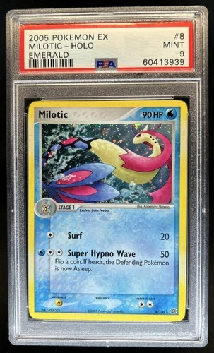 2005 Pokemon EX Emerald Milotic Holo #8/106 PSA 9